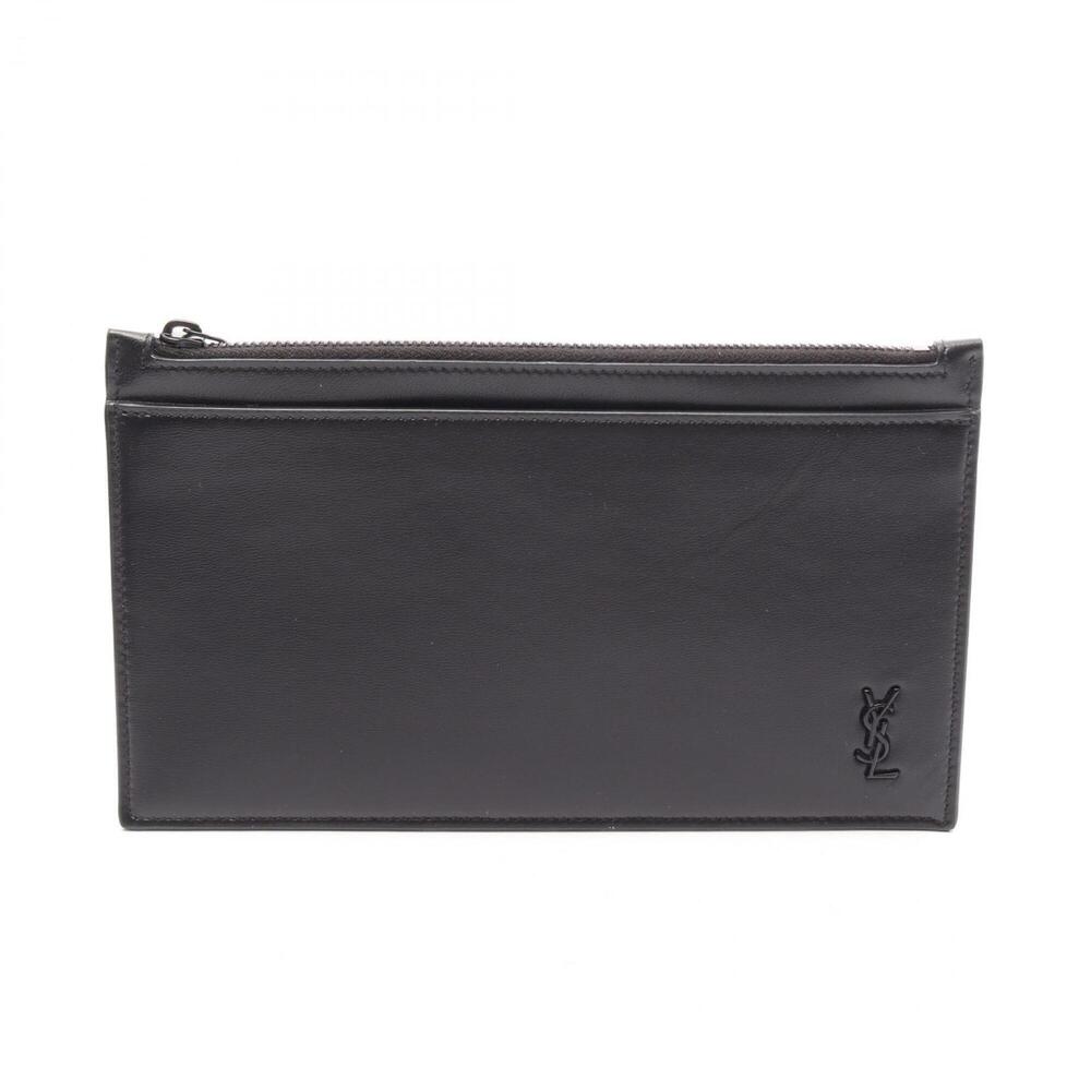 Yves Saint Laurent Saint Laurent Paris TINY MONOGRAM BILL Handbag Pouch Leath...